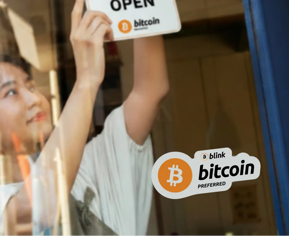 "Bitcoin Preferred" Door Stickers — Pack of 50.webp